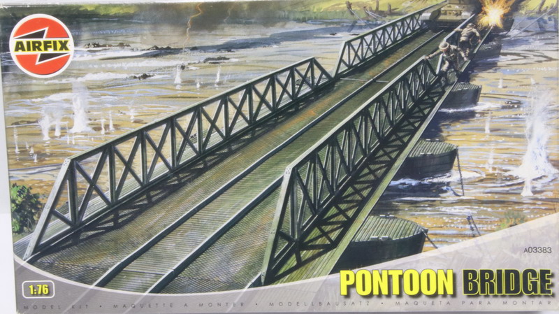 Modeling bridge – pontoon bridge, 1/76, ref. A03383, Airfix,