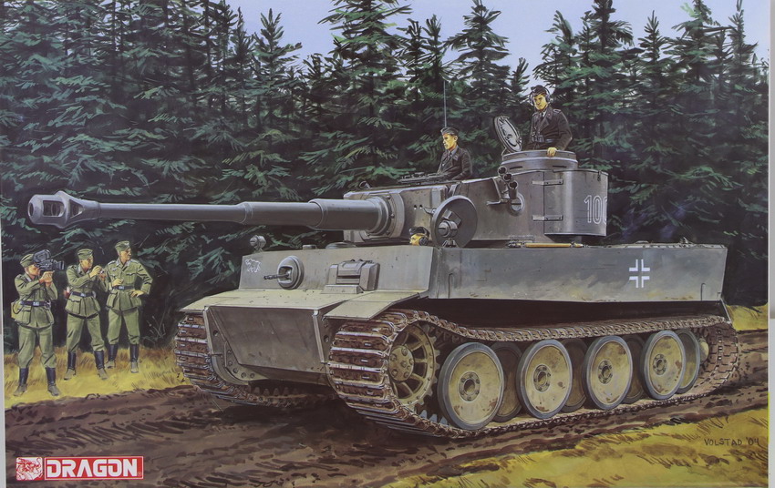 Modeling tank Panzer VI, Tiger I, initial production, Leningrad 1943, ref. 6252, 1/35, Dragón
