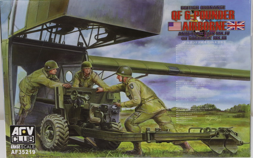 Modeling cannon QF 6 pounder Airborne, 1/35, ref. AF35219, AFV Club