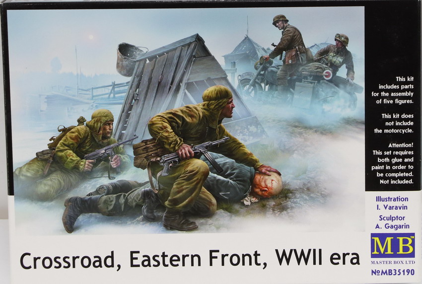 Modeling figures German – soviet. Crossroad. Eastern Front, WWII, ref. MB 35190, 1/35, Master Box