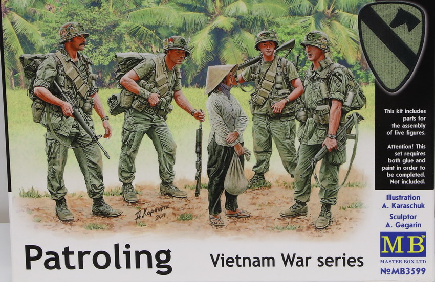 Modeling figures USA Patroling. Vietnam War series, ref. MB 3599, 1/35, Master Box