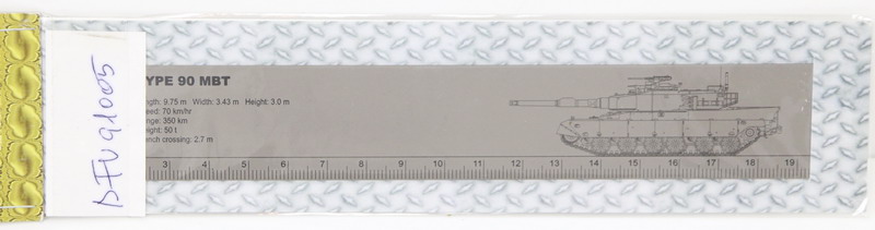 Modeling accesories scale ruler, Type 90 MBT, Ausf. F, ref. 91005, AFV Club