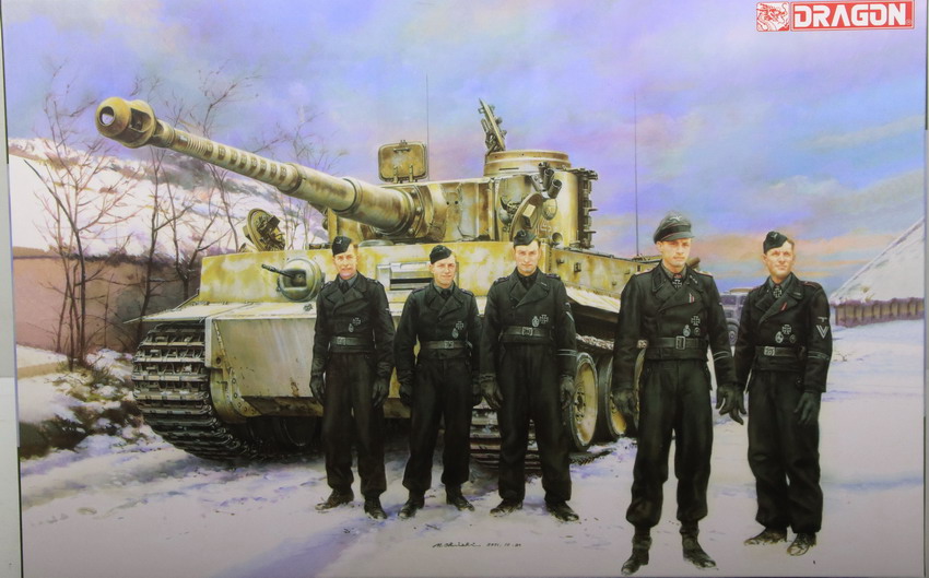 Modeling tank Panzer VI – Tiger I Ausf. E, early production, Wittmann´s Command Tiger, ref. 6730, 1/35, Dragón