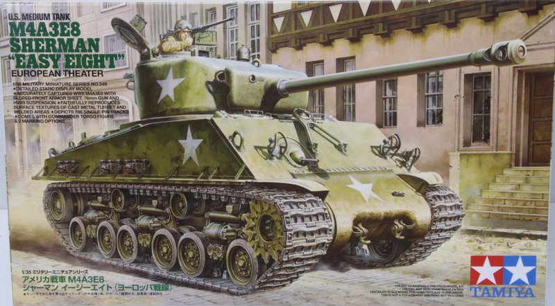 Modeling tank Sherman M4A3E8 Easy Eight, ref. 35346, 1/35, Tamiya