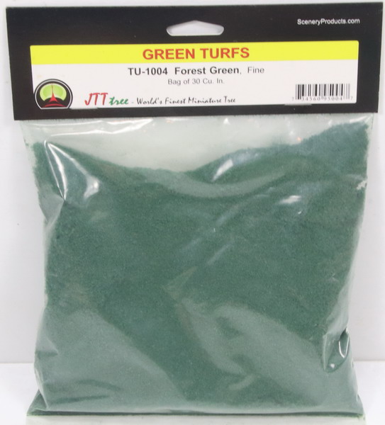 Modeling accesories green turfs, forest green fine, ref. TU 1004, JTT Scenery Products
