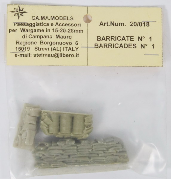 Modeling accesories barricades ref. 20-018, 1/72, CA MA Models