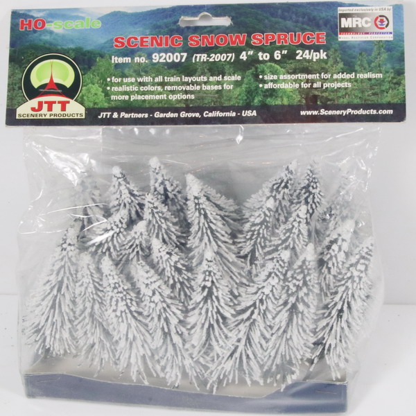 Modeling accesories scenic snow spruce, 4” -6”, 24 units, ref. 92007, JTT Scenery products