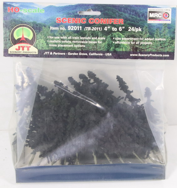 Modeling accesories scenic conifer, 4” -6”, 24 units, ref. 92011, JTT Scenery products