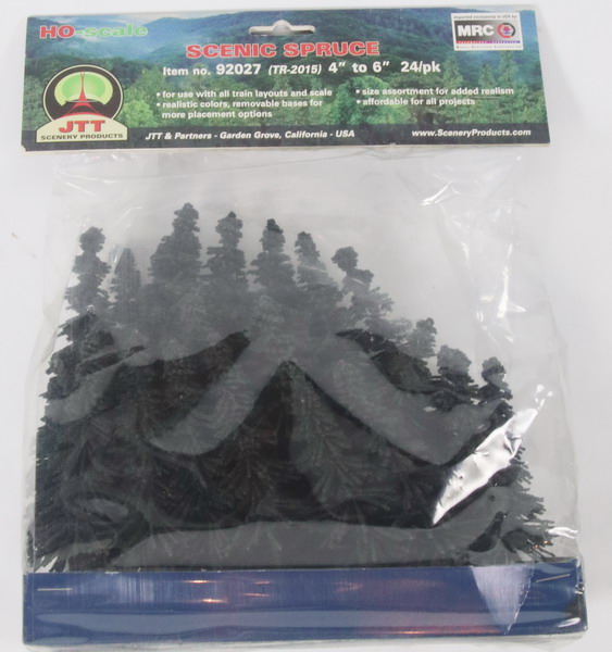 Modeling accesories scenic spruce, 4” -6”, 24 units, ref. 92017, JTT Scenery products