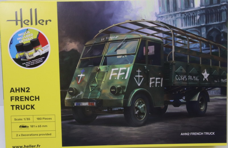 Modeling truck Renault AHN2 + glue + paints + brush, ref. 35324, 1/35, Heller - ICM