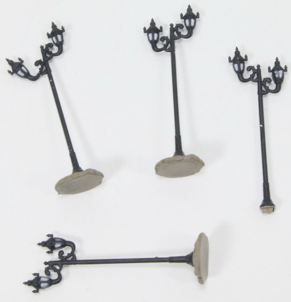 Modeling accesories, metal street lamps, lot 4 units