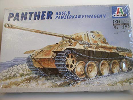 Modeling tank Panzer V - Panther, Ausf. D, ref. 290, 1/35, Italeri, no box