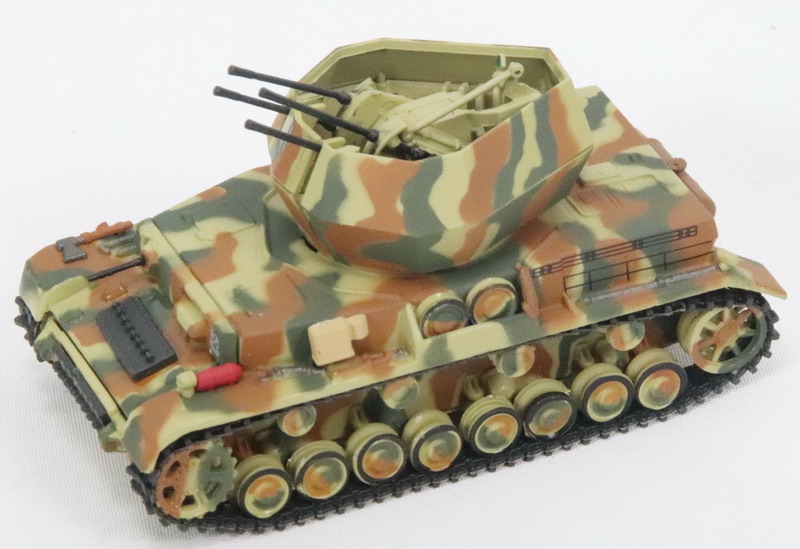 Modeling anti-aircraft vehicle Flakpanzer IV Wirbelwind, SdKfz 161/3, 1/72, Altaya, assembled and painted