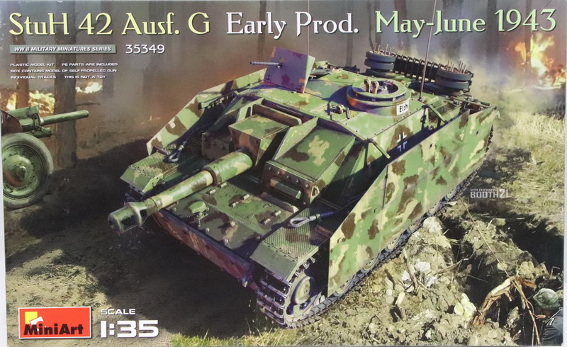 Modeling assault gun Stuh 42 Ausf. G early prod. May-Jun. 1943, ref. 35349, 1/35, Miniart
