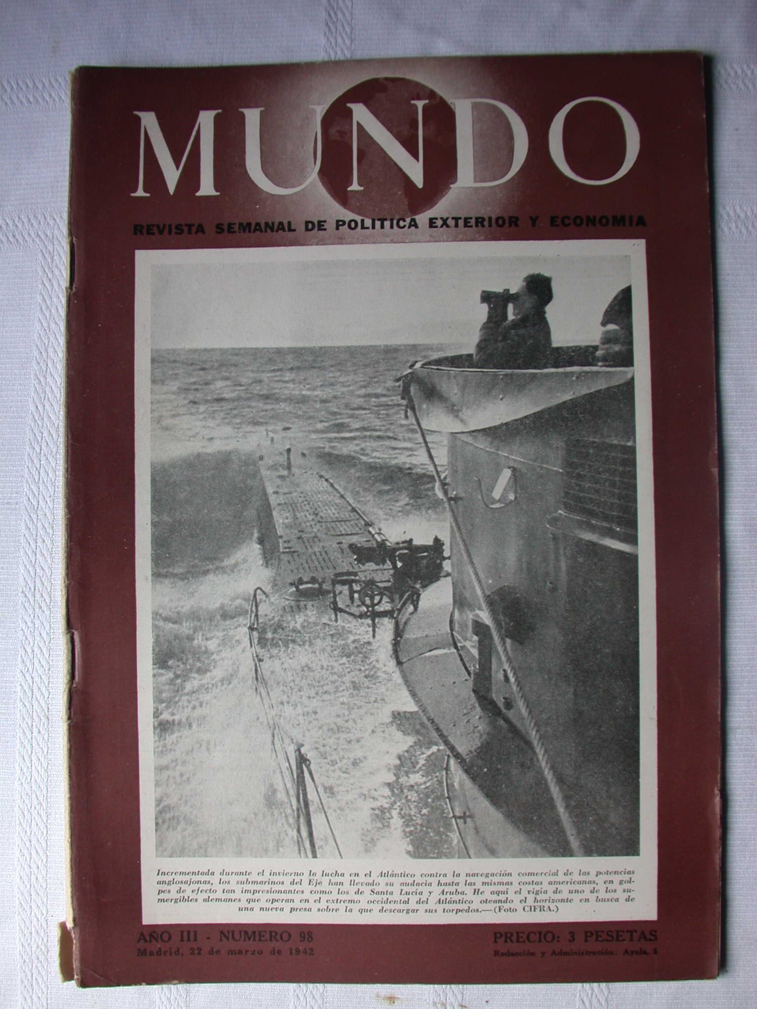 Revista el mundo. Nº 98 año 1942