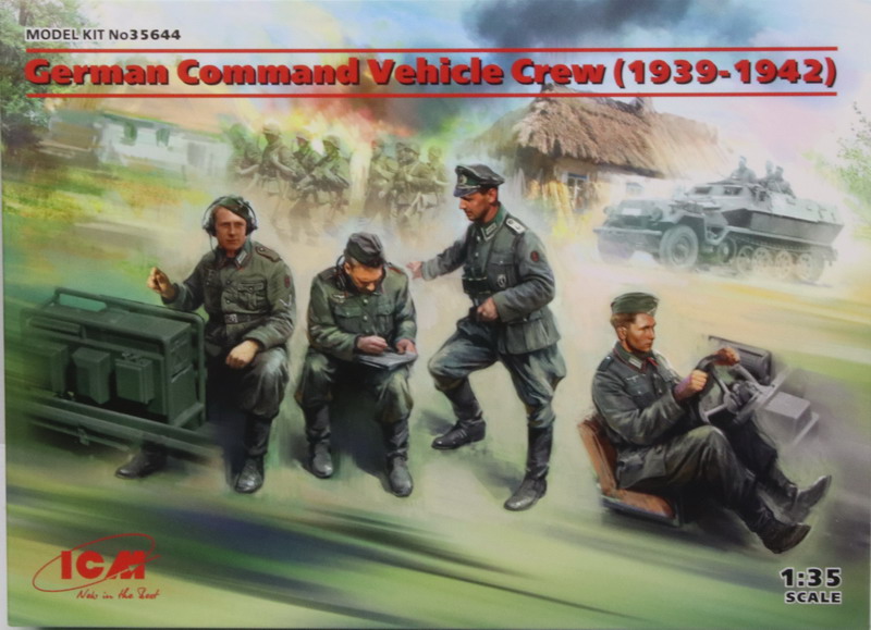 Modeling figures german command vehicle (1939-1942), ref. 35644, 1/35, ICM