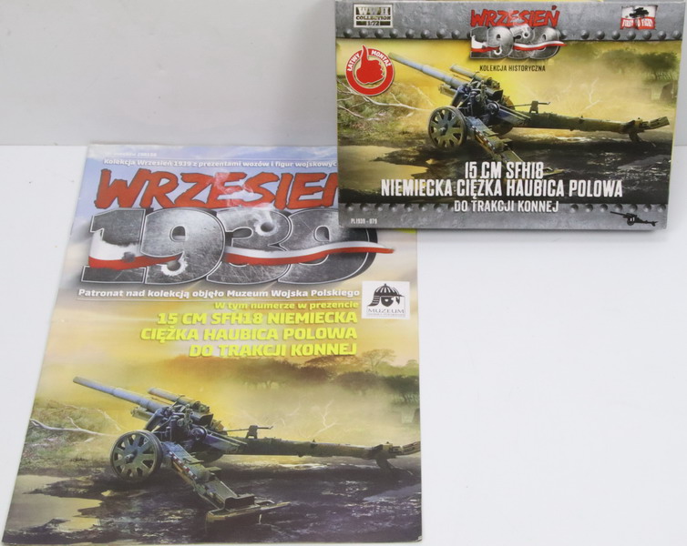 Modeling cannon SFH 18, 15 cm. Ref. 079, 1/72, First to Fight + magazine