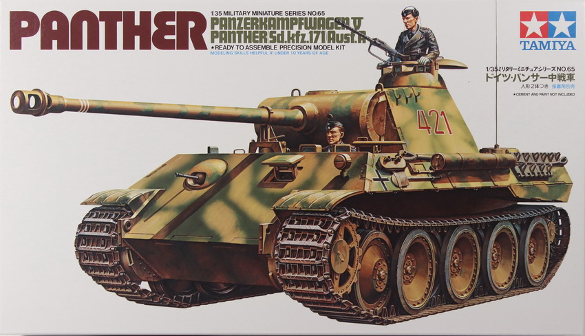 Modeling tank Panzer V, Panther, Ausf. A, Sdkfz 171, ref. 35065, 1/35, Tamiya