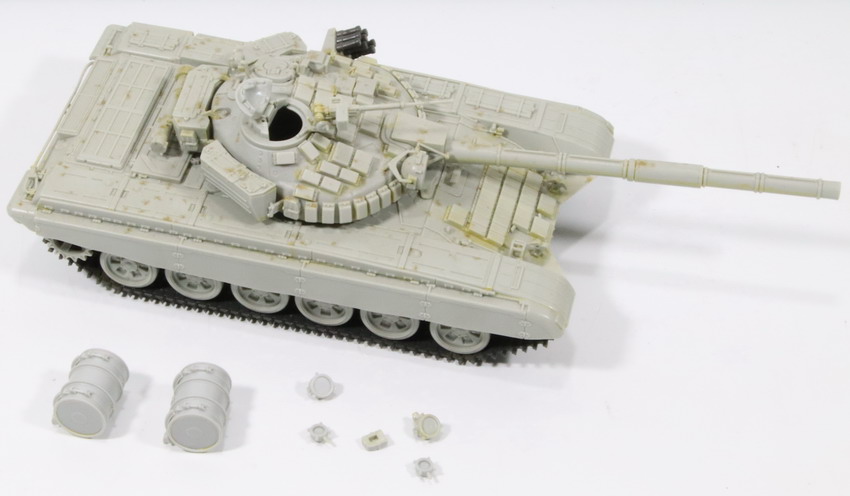 Modeling tank T-72 B, ref. 3551, 1/35, Zvezda, mounted