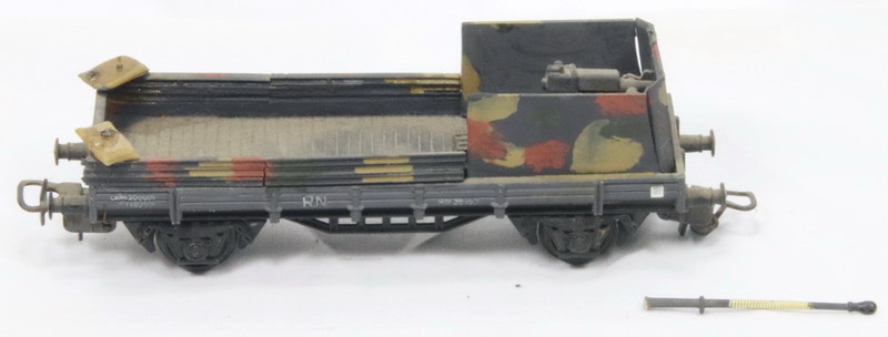 Wagon railway, armored, scale escala H0 – 1/87, fabricante Electrotren