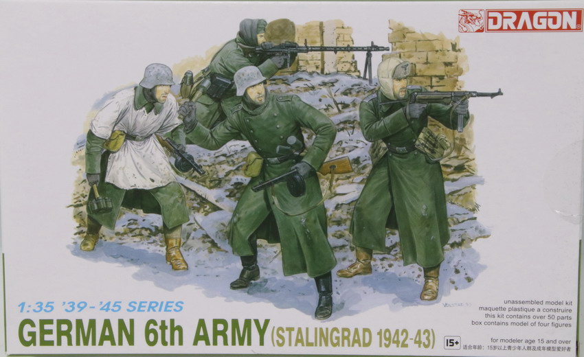 Modeling figures German 6 TH Army, Stalingrad 1942-43, ref. 6017, 1/35, Dragón