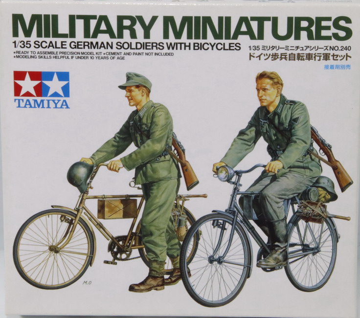 Modeling figures German soldier with bicycles, ref. 35240, 1/35, Tamiya 23/07/2023