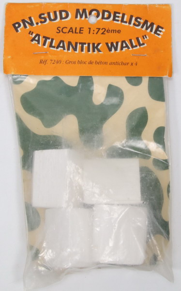Modeling diorama lanti-tank dragon teeth, Atlantik Wall, ref. 7240, 1/72, PN Sud Modelisme