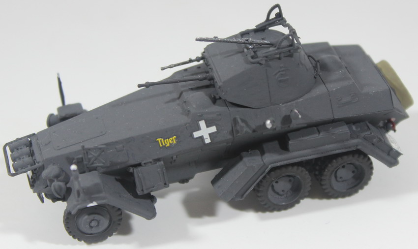 Modeling car SdKfz. 231, 6 rad, Schwerer Panzerspahwagen, assembled and painted, 1/72, ref. box 1