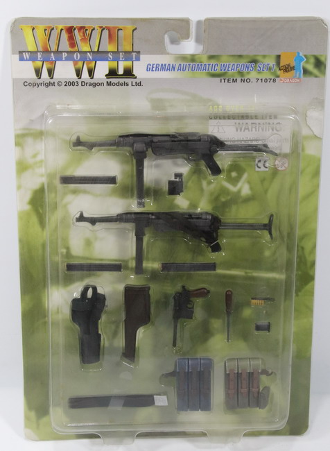 Accesories figures Dragón 1/6, German automatics weapons, set. 1, ref. 71078