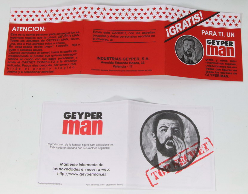 Accesorios Geyperman: folletos como vestir tu Geyperman – carnet de estrellas, reedición