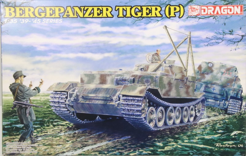 Modeling vehicle Elefant – Bergepanzer – Tiger P, ref. 6226, 1/35, Dragón