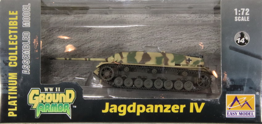 Modeling tank destroyer Jagdpanzer IV, ref. 36126, 1/72, Easy Model, assembled and painted