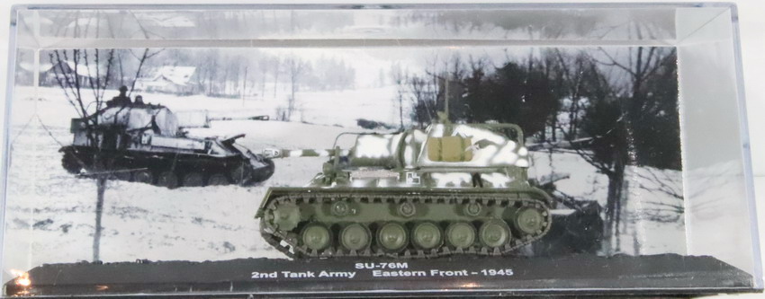 Modeling selfpropelled artillery SU-76M, Eastern Front 1945, 1/72, Altaya, assembled and painted