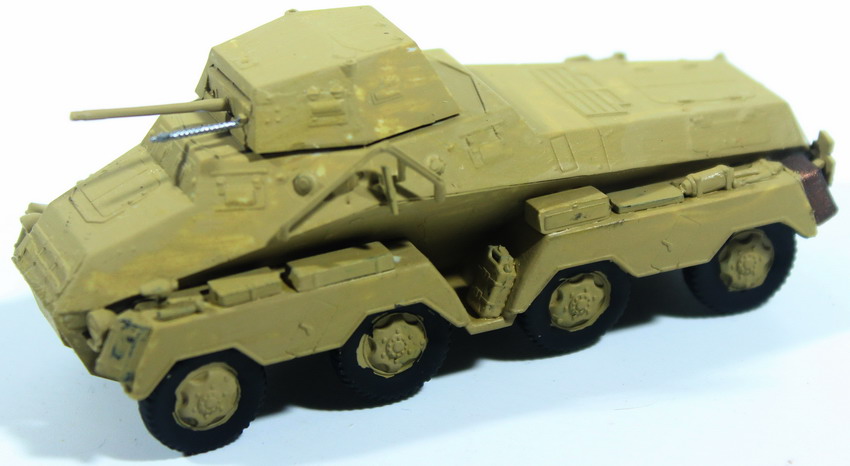 Modeling vehicle Sdkfz 231, 8 rad, Schwerer Panzerspahwagen, assembled and painted, 1/72, box 3