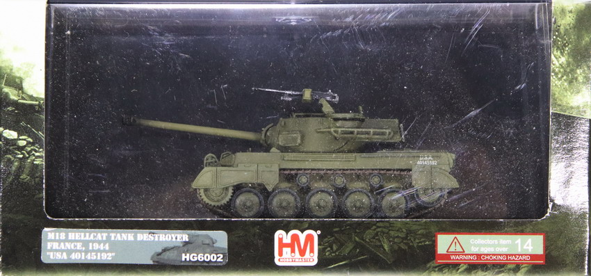 Modeling tank destroyer M18 Hellcat, France 1944, ref. HG 6002, 1/72, Hobby Masters