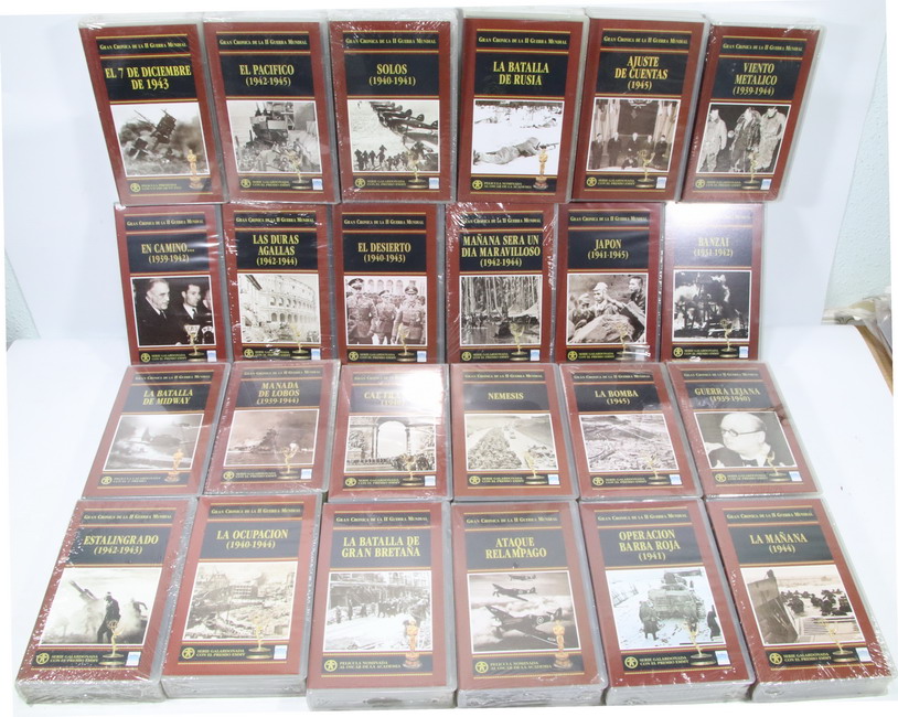 Reportajes serie Gran Crónica de la II Guerra Mundial. 24 VHS