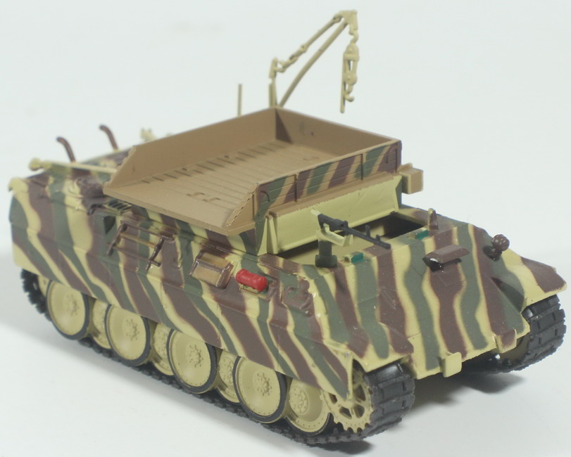 Modeling tank Panzer V, Bergerpanzerwagen Panther, SdKfz 179, Bergepanther, assembled and painted, 1/72, Altaya, box 8