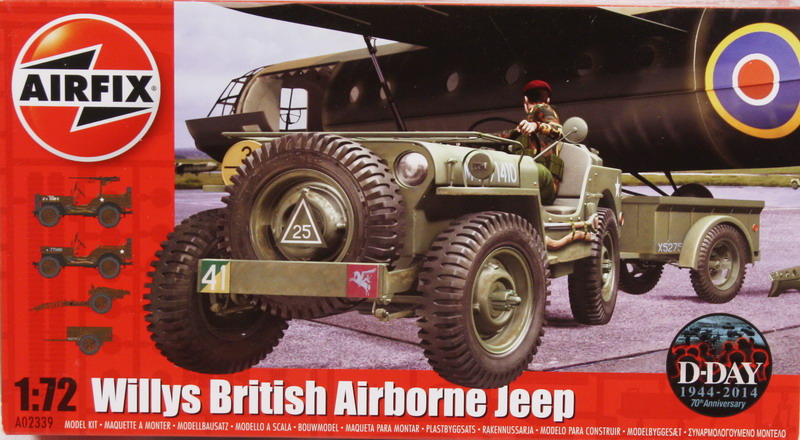 Modeling Jeep and Howitzer M1 with trailer, ref. A02339, 1/72, Airfix