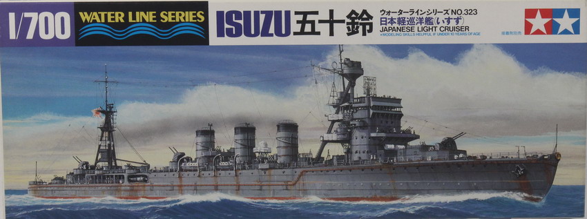 Modeling ship light cruiser Isuzu, ref. 31323, 1/700, Tamiya