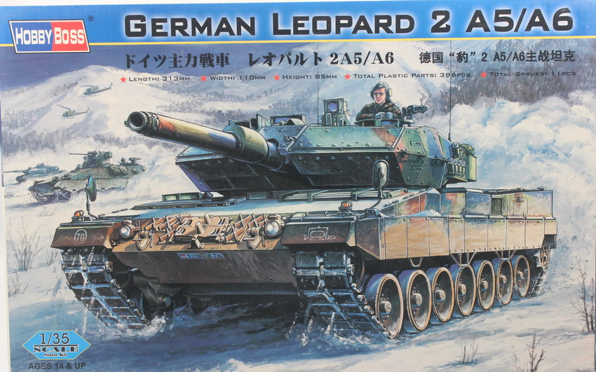 Modeling tank Leopard 2 – A5/A6, ref. 82402, 1/35, Hobby Boss