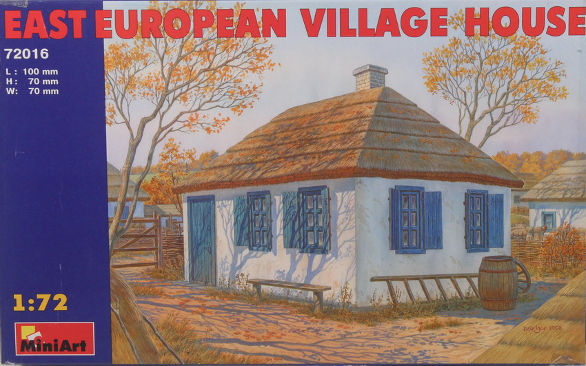 Modeling house, east european village, ref. 72016, 1/72, Miniart