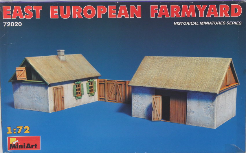 Modeling house, east european farmyard, ref. 72020, 1/72, Miniart