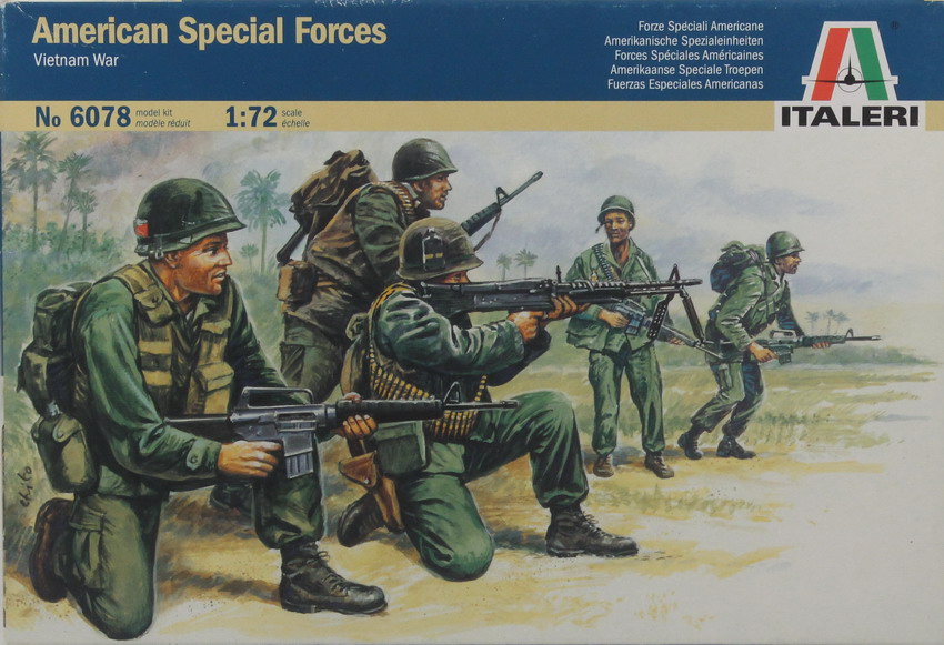 Modeling figures American Special Forces, ref. 6078, 1/72, Italeri