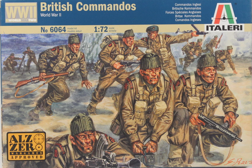 Modeling figures British Commandos, ref. 6064, 1/72, Italeri