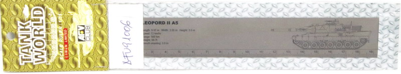 Modeling accesories scale ruler, Leopard II A5, ref. 91006, AFV Club