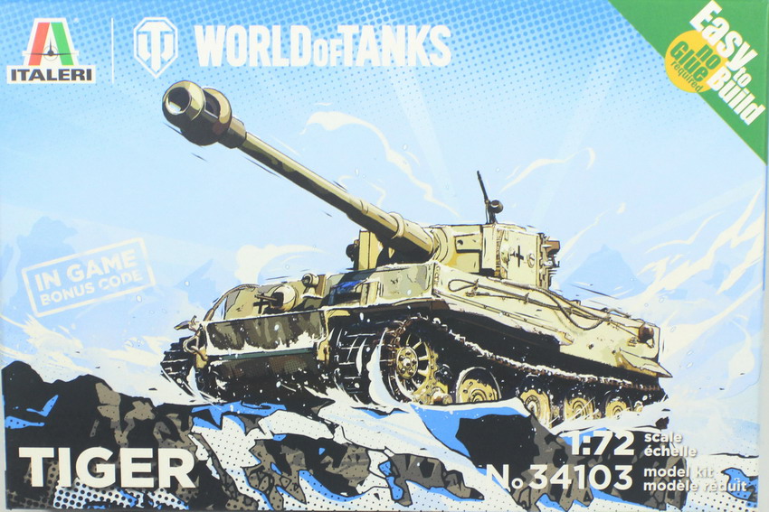 Modeling tank Panzer VI – Tiger, ref. 34103, 1/72, Italeri
