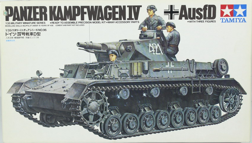 Modeling tank Panzer IV, Ausf. D, Panzerkampfwagen IV, ref. 35096, 1/35, Tamiya