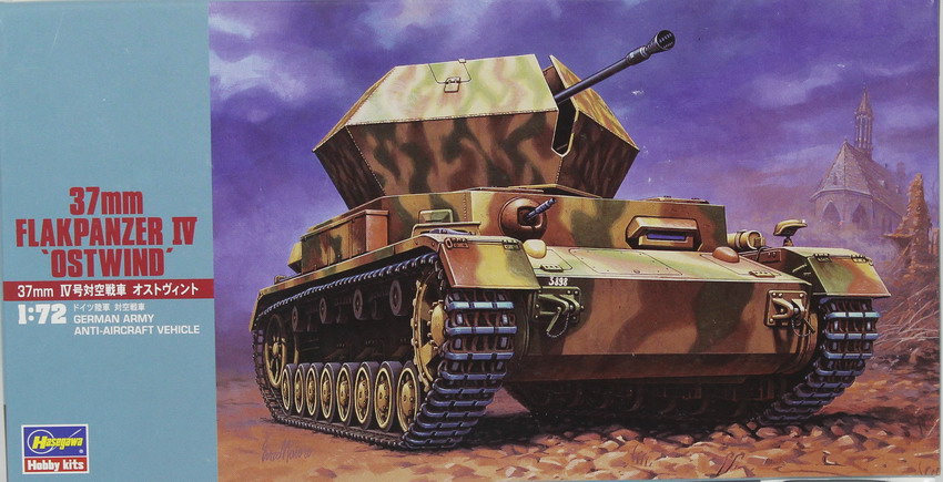 Modeling tank Panzer IV – Flakpanzer IV Ostwind, ref. 31147 – MT 47, 1/72, Hasegawa