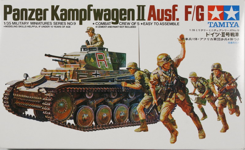 Modeling tank Panzer II ausf. F/G, ref. 35009, 1/35, Tamiya