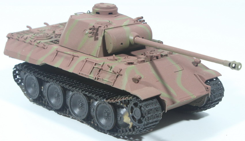 Modeling tank Panzerkampfwagen V, Panzer V, Panther, 1/35, assembled & painted